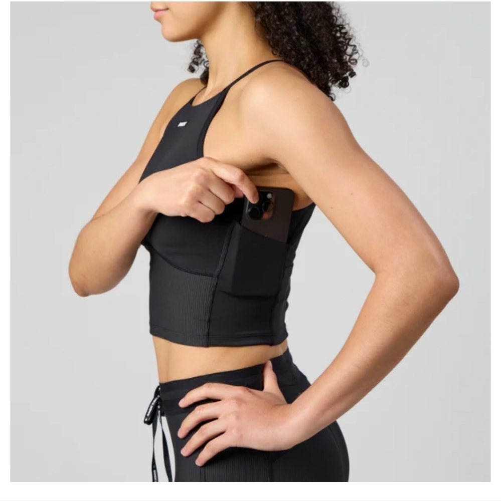Bandit Running Stamina 7 Pocket Nova Crop - Black XS